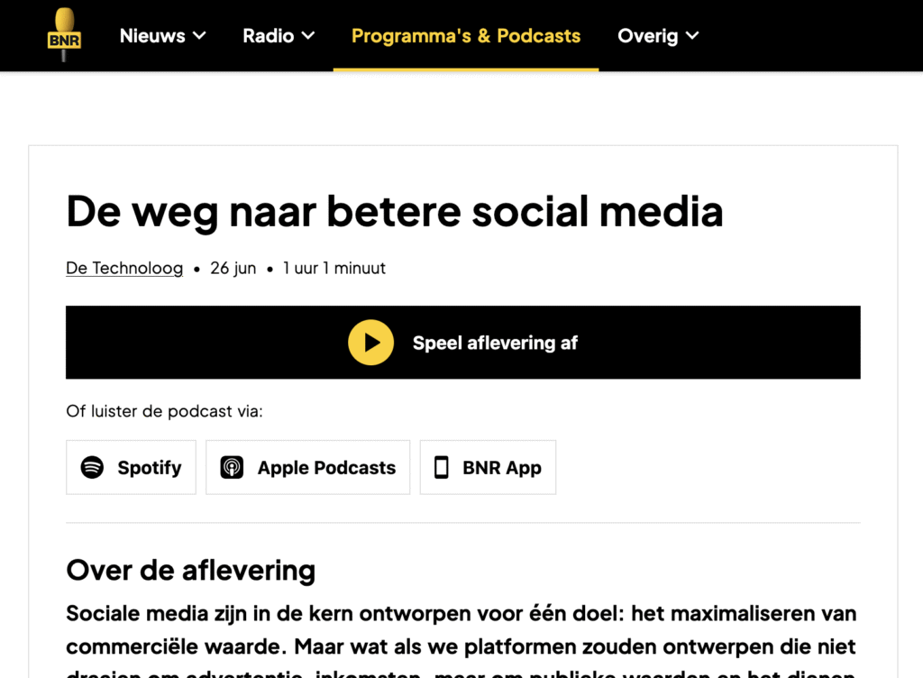 Interview: The Road to Better Social Media &#8211; BNR Newsradio Podcast