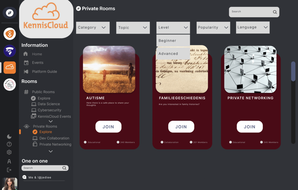 screenshot find room filter